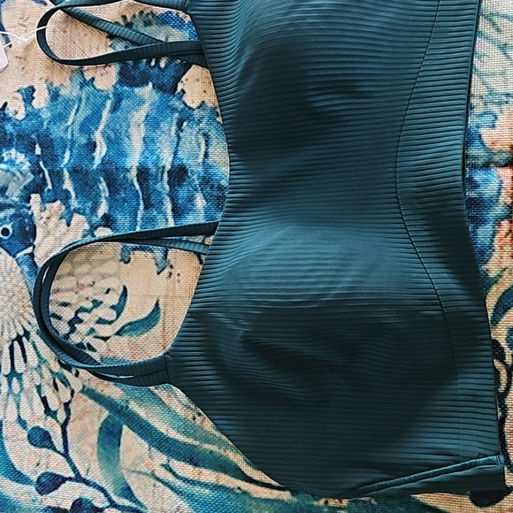 Lululemon Like a Cloud Ribbed Bra Size 12 Storm Teal - Picture 3 of 12
